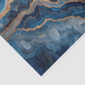 Mooie kristallen geode agaat in tinten blauw tissuepapier (Detail)