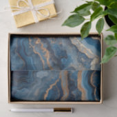 Mooie kristallen geode agaat in tinten blauw tissuepapier (Geschenk)