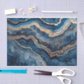 Mooie kristallen geode agaat in tinten blauw tissuepapier (Craft)