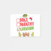 Mooie kroatische kerstmannen mannen vrouwen x-mas. post-it® notes (Voorkant)