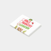 Mooie kroatische kerstmannen mannen vrouwen x-mas. post-it® notes (Schuin)