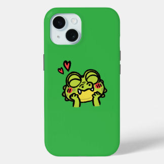 mooie krokodil iPhone 15 case