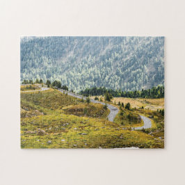 Mooie krommingsweg, Oostenrijks landschap Legpuzzel