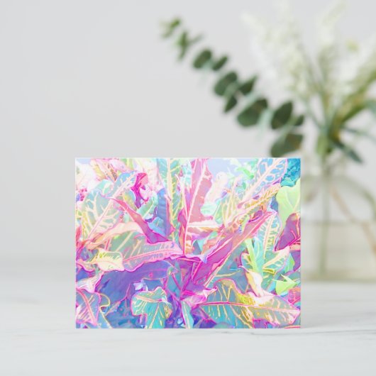 Mooie kroonbladeren (2) briefkaart (Staand voorkant)