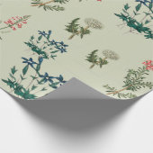 mooie kruiden en wilde bloemkunst cadeaupapier (Hoek)