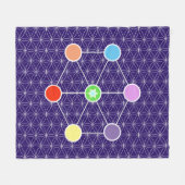 Mooie kubus van Metatron Fleece Deken (Voorkant (Horizontaal))