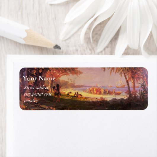 Mooie kunst, Biestadt Albert, De landing van Colum Etiket (Insitu)