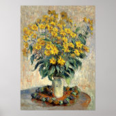 Mooie kunst, Claude Monet Jerusalem Artichoke Flow Poster (Voorkant)