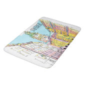 Mooie kunst Stockholm Stad Zweden Waterverf Wit Badmat (Gekanteld)