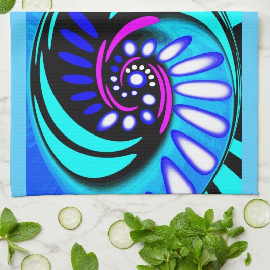 Mooie kunst theedoek (Gevouwen)