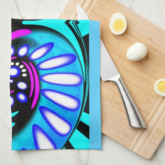 Mooie kunst theedoek (Quarter Fold)