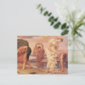 Mooie kunst van Vrouwen door de oceaan Briefkaart (Staand voorkant)