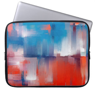 Mooie kunstabstractie, olieverf gemaakt van ruwe laptop sleeve