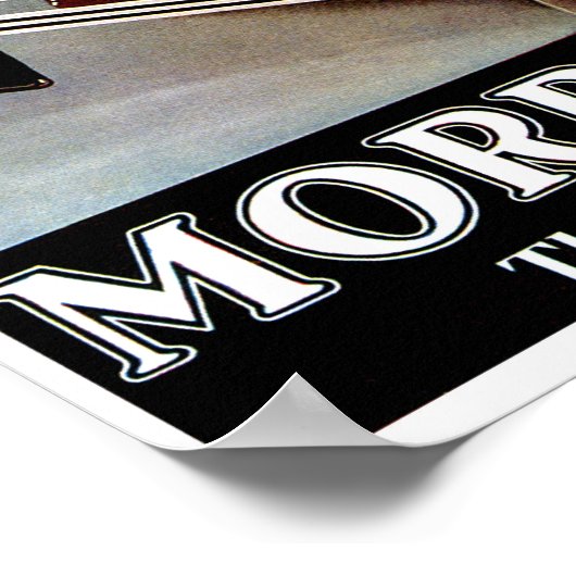 Mooie kunstdeco Britse auto Poster (Hoek)