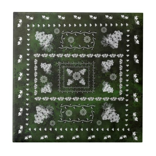 Mooie kunstdruiven keramische Tegel Tegeltje (Voorkant)