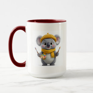 Mooie kunstenaar Koala-schilder tweekleurige koffi Mok