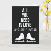 Mooie Kunstschaatskaarten Schaatsster Wintersport  Kaart (Gele Bloem)
