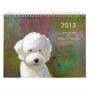 Mooie kunstschattige dierschilderijen in 2013 kalender