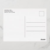 Mooie kunstschilfers op donkerrood en goud folie feestdagen briefkaart (Achterkant)