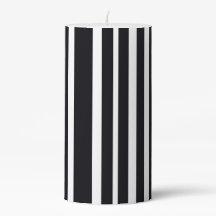 Mooie kunstvorm Modern Chic Black White Striped