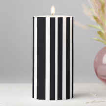 Mooie kunstvorm Modern Chic Black White Striped
