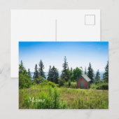 Mooie kust in Maine Briefkaart (Voorkant / Achterkant)