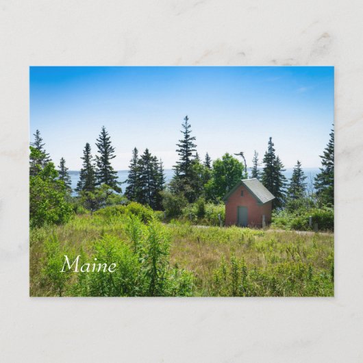 Mooie kust in Maine Briefkaart (Voorkant)