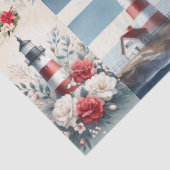 Mooie Kust Kerst Lichtopstand Collage  Tissuepapier (Detail)