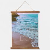 Mooie kust strand zonsondergang hangend wandkleed (Voorkant)