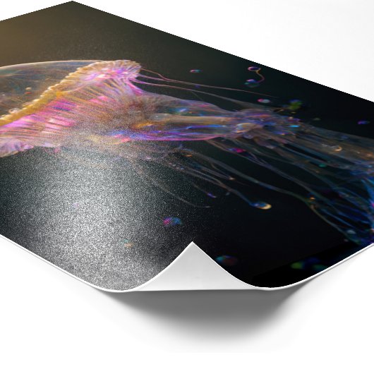 Mooie kwallen foto afdruk (Hoek)