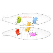 Mooie kwallen springen cartoon illustratie basketbal (Panelen)