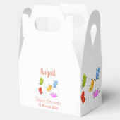 Mooie kwallen springen cartoon illustratie bedankdoosjes (Geopend)