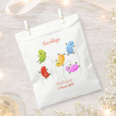 Mooie kwallen springen cartoon illustratie bedankzakje (Geknipt)