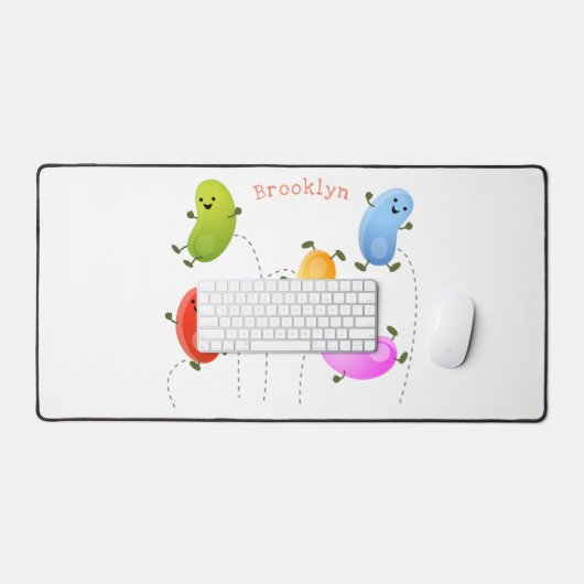 Mooie kwallen springen cartoon illustratie bureaumat (Keyboard & Muis)