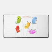 Mooie kwallen springen cartoon illustratie bureaumat (Voorkant)