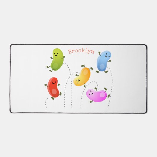 Mooie kwallen springen cartoon illustratie bureaumat (Voorkant)