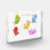 Mooie kwallen springen cartoon illustratie fotoblokken (Links)