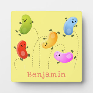 Mooie kwallen springen cartoon illustratie fotoplaat