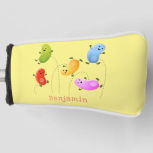 Mooie kwallen springen cartoon illustratie golfheadcover