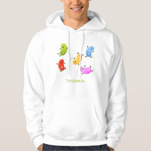 Mooie kwallen springen cartoon illustratie hoodie