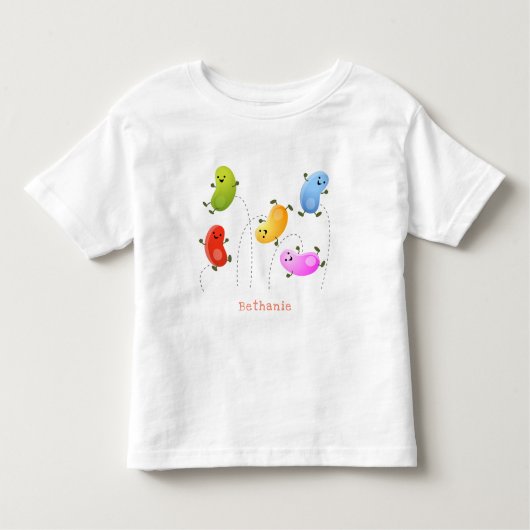 Mooie kwallen springen cartoon illustratie kinder shirts (Voorkant)