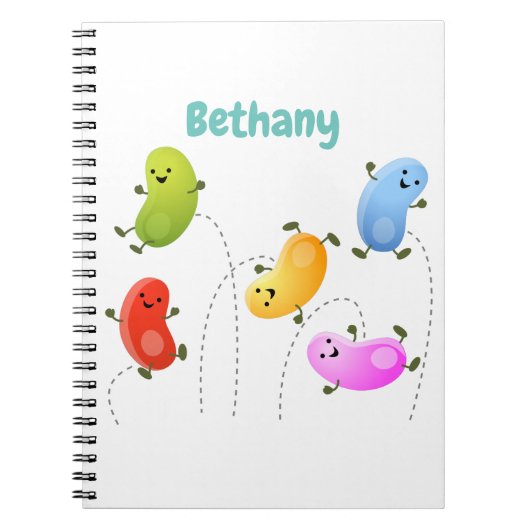 Mooie kwallen springen cartoon illustratie notitieboek (Voorkant)