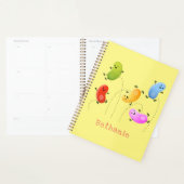Mooie kwallen springen cartoon illustratie planner (Display)
