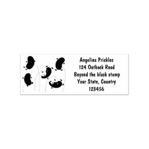 Mooie kwallen springen cartoon illustratie rubberstempel