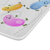 Mooie kwallen springen cartoon illustratie snijplank (Hoek)