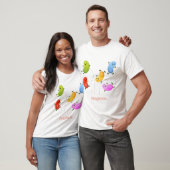 Mooie kwallen springen cartoon illustratie t-shirt (Unisex)