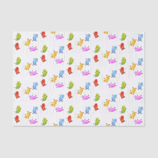 Mooie kwallen springen cartoon illustratie tissuepapier (Voorkant)