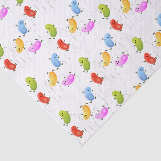 Mooie kwallen springen cartoon illustratie tissuepapier (Detail)