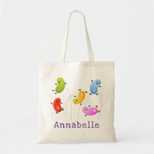 Mooie kwallen springen cartoon illustratie tote bag