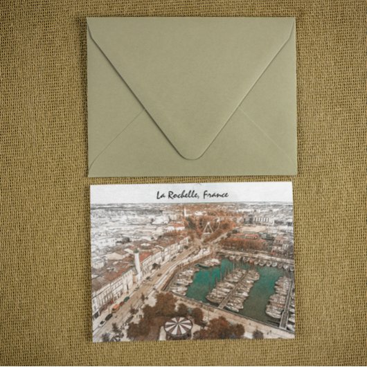 Mooie La Rochelle Frankrijk Vintage Travel Briefkaart